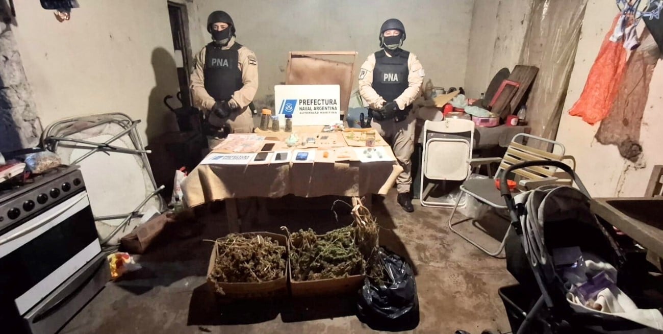 Prefectura desarticuló un "kiosco" narco en la capital santafesina