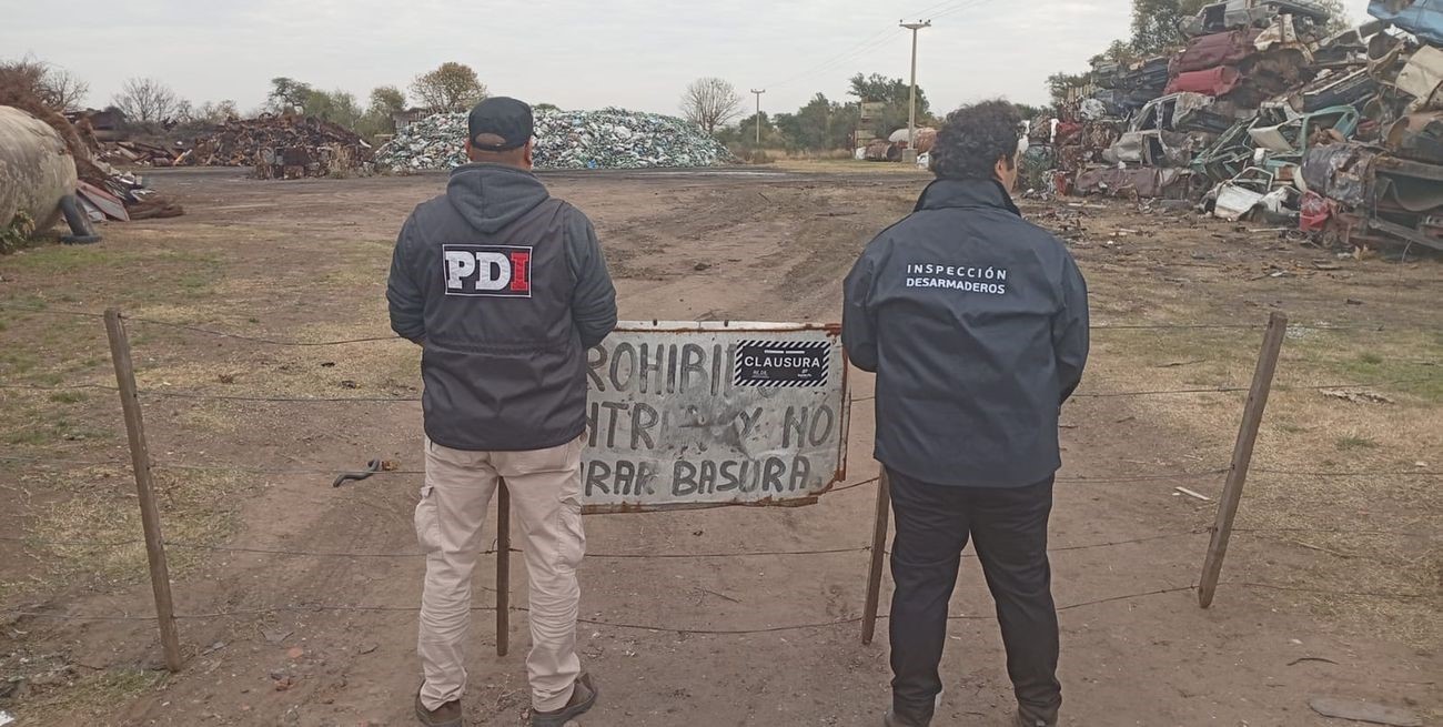 Operativo contra desarmaderos clandestinos