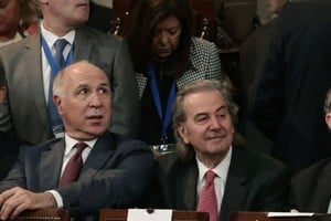 Rosatti, Lorenzetti, Maqueda y Rosenkrantz, con frentes externos e internos.  Archivo El Litoral