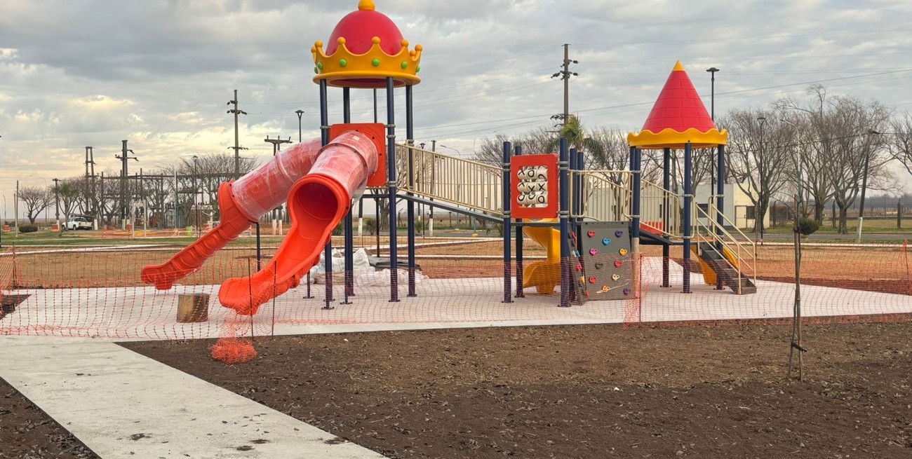 Los Cardos transforma un sector de la localidad con el flamante "Parque Norte"