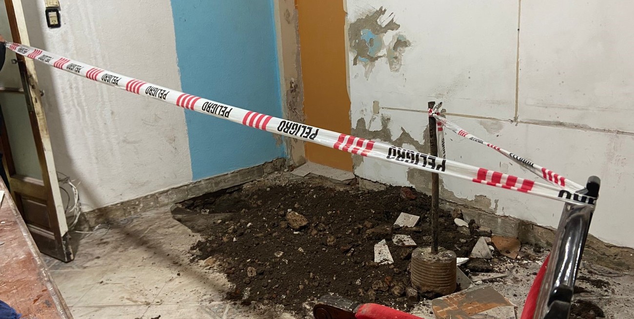 Hallaron restos óseos durante una obra en la cárcel  de Las Flores