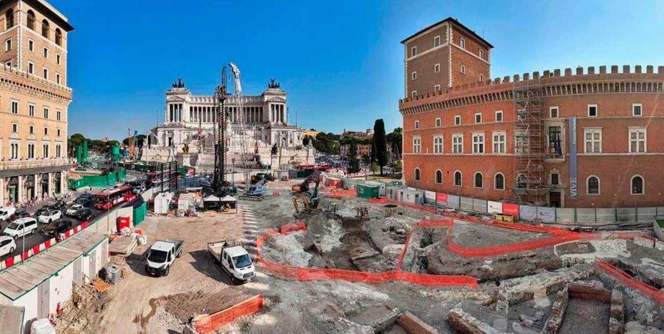 Roma vuelve a sorprender con descubrimientos arqueológicos en la Piazza Venezia