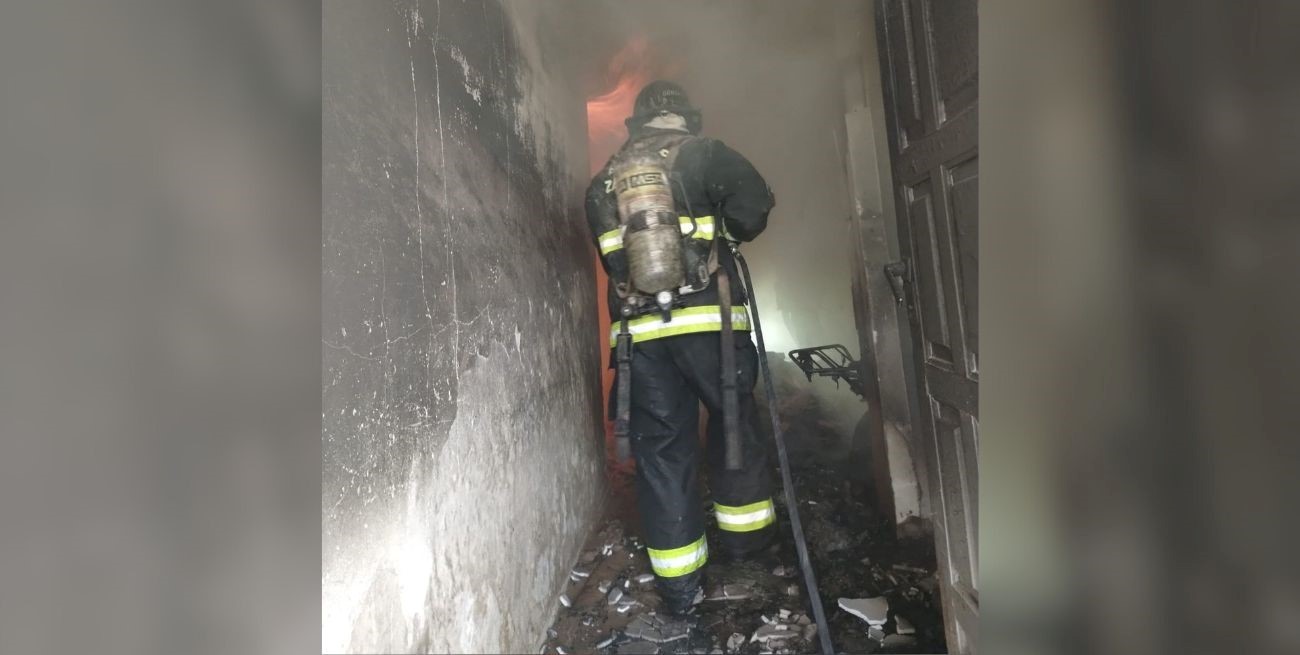 Se incendió una casa en el barrio Yapeyú de la ciudad de Santa Fe