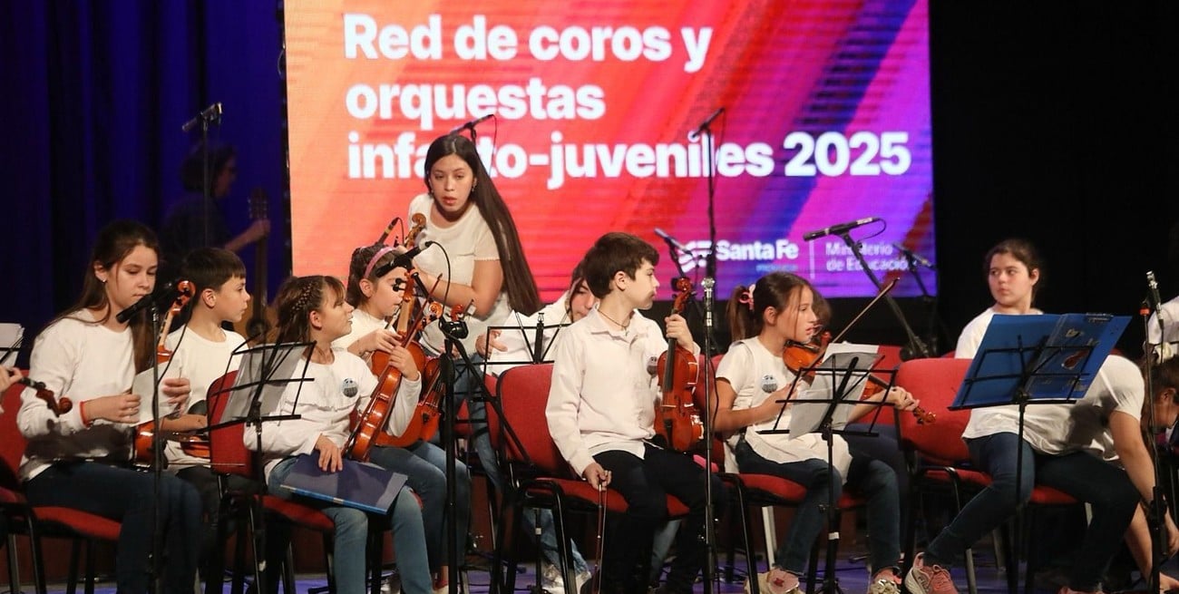 La Red Provincial de Coros y Orquestas Infanto Juveniles se presentó en Reconquista
