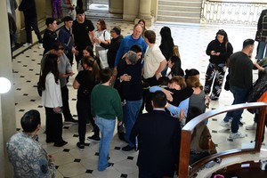 La reacción de las víctimas a la condena. Foto: Guillermo Di Salvatore