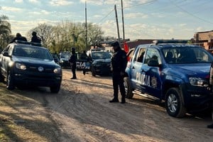 Allanamiento en Colastiné Norte.