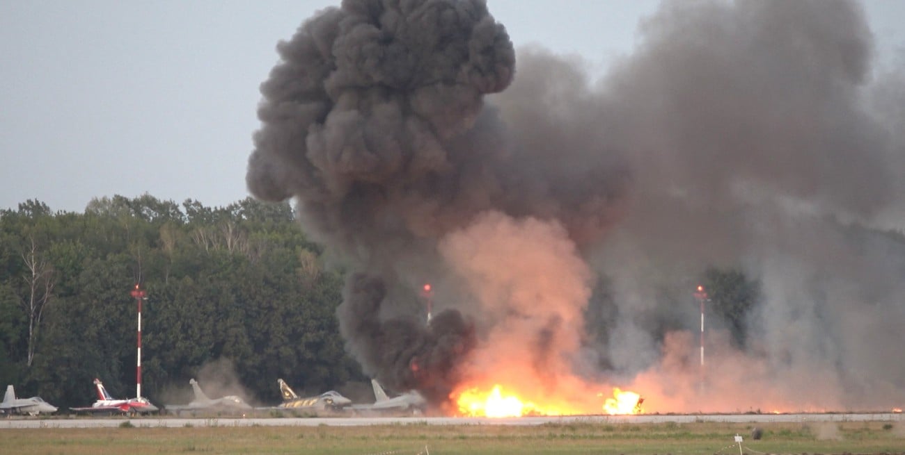 Un avión se estrelló en pleno ensayo para un espectáculo aéreo en Polonia