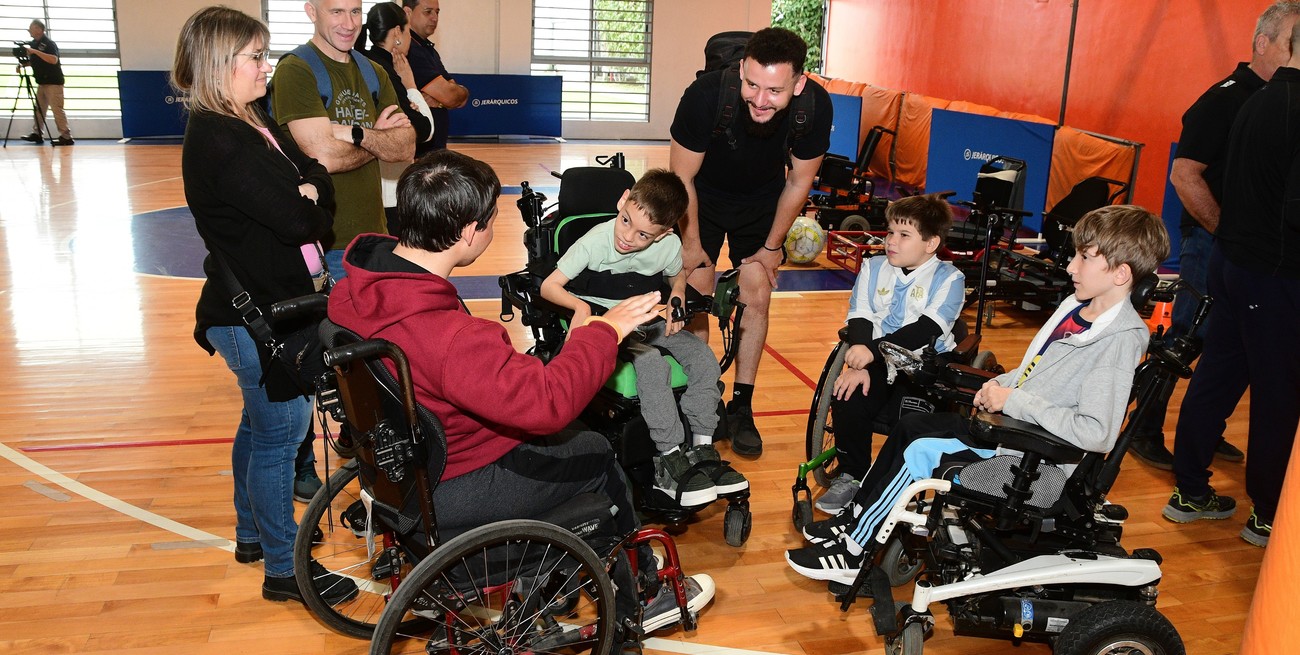 Powerchair Football debutó en Santa Fe en el Centro Deportivo Jerárquicos