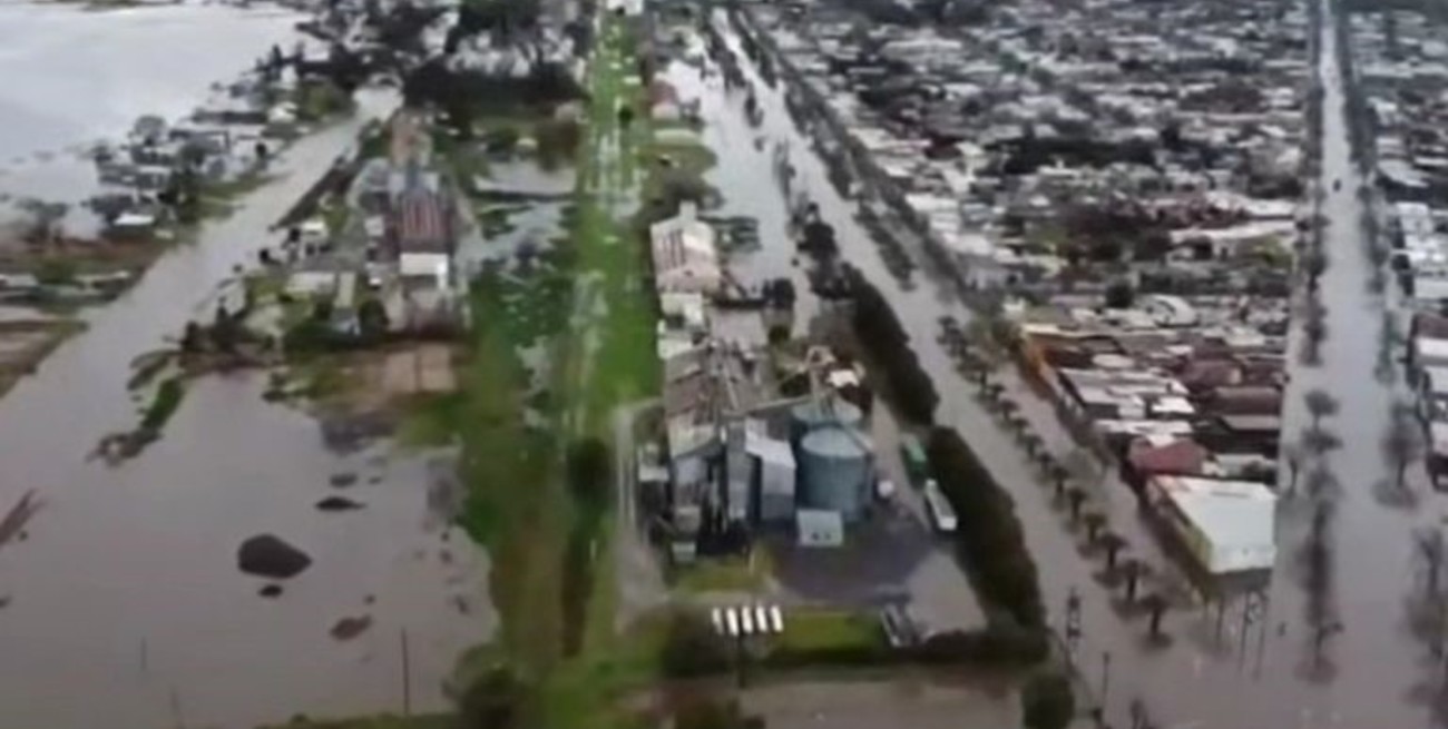 María Teresa: llovió 290 milímetros y centenares de viviendas quedaron anegadas