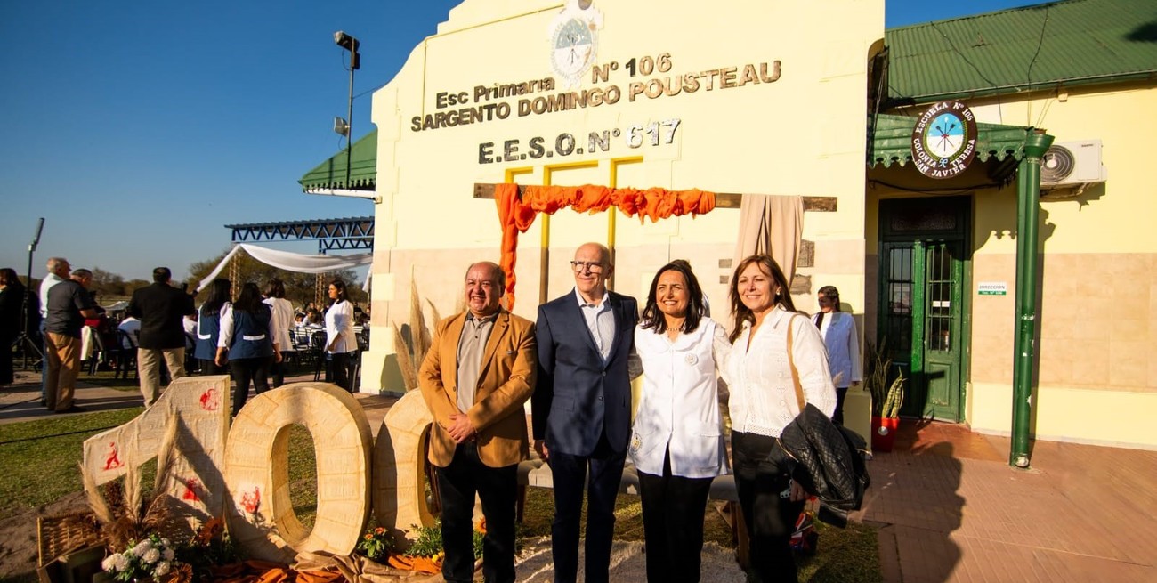 La Escuela N° 106 celebró su centenario: un siglo de historia, educación y comunidad en Colonia Teresa 