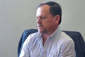 Sergio Aladio, secretario general del Sindicato de Camioneros de Santa Fe.