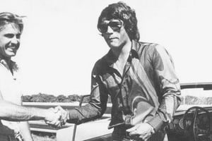 Monzón y Carlos Alberto "Lole" Reutemann. Foto: Archivo