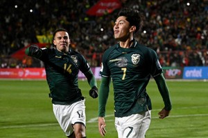 El momento del gol de Miguel Terceros. Crédito: REUTERS/Claudia Morales