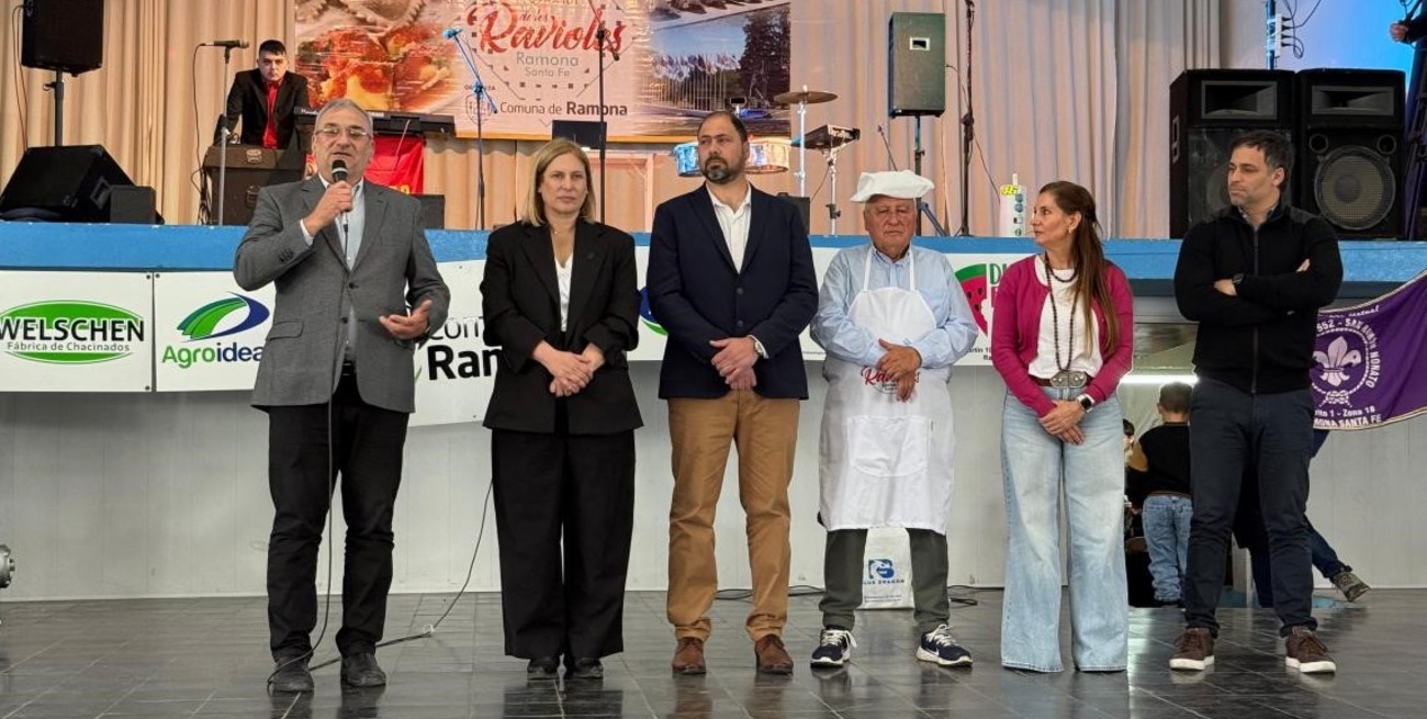 Calvo acompañó a la localidad de Ramona en la 28° Fiesta Provincial de los Ravioles