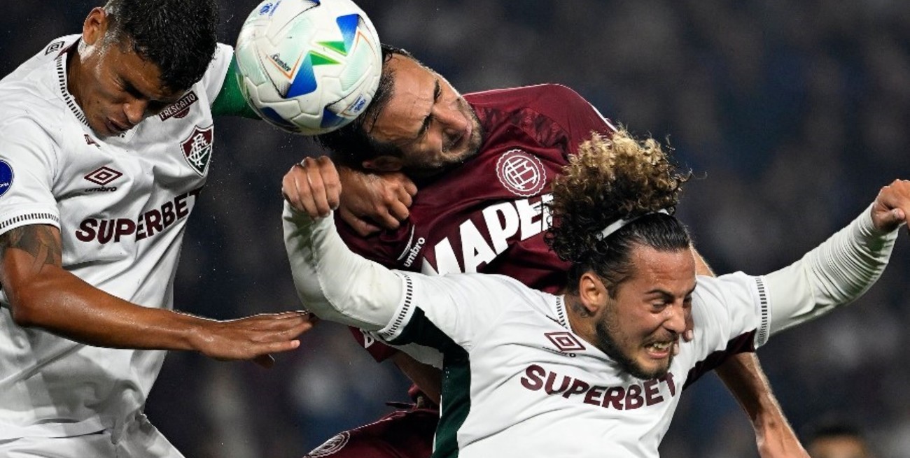 Agónico triunfo de Lanús frente a Fluminense en los cuartos de final