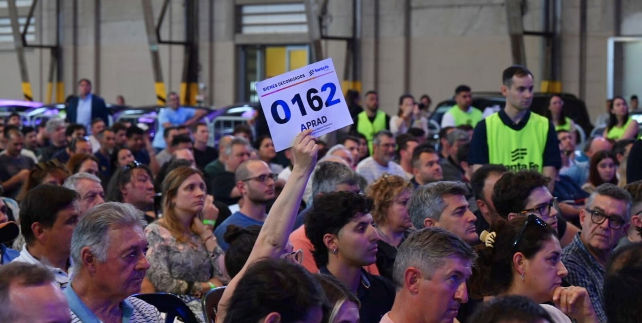 Cifra récord de recaudación en la última subasta de bienes decomisados al delito de Santa Fe