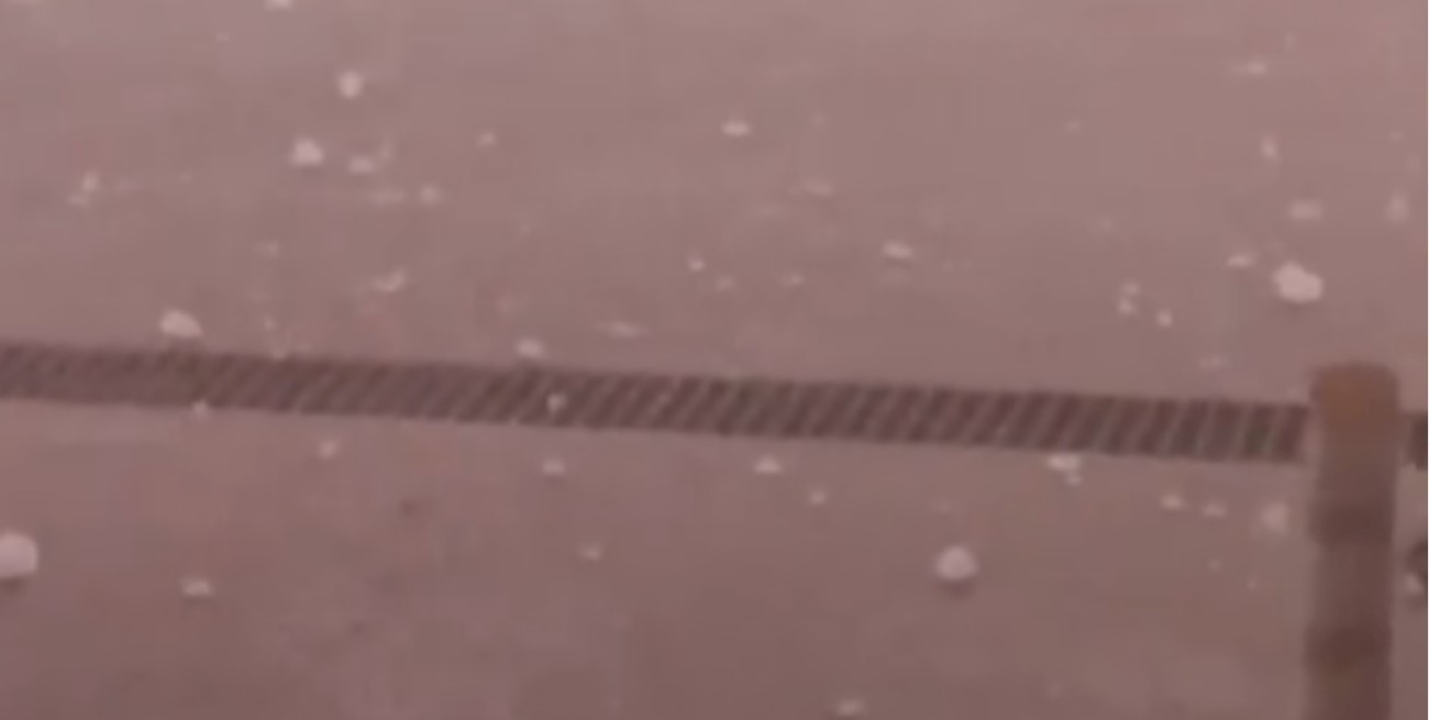Video: el feroz granizo que cayó en Progreso