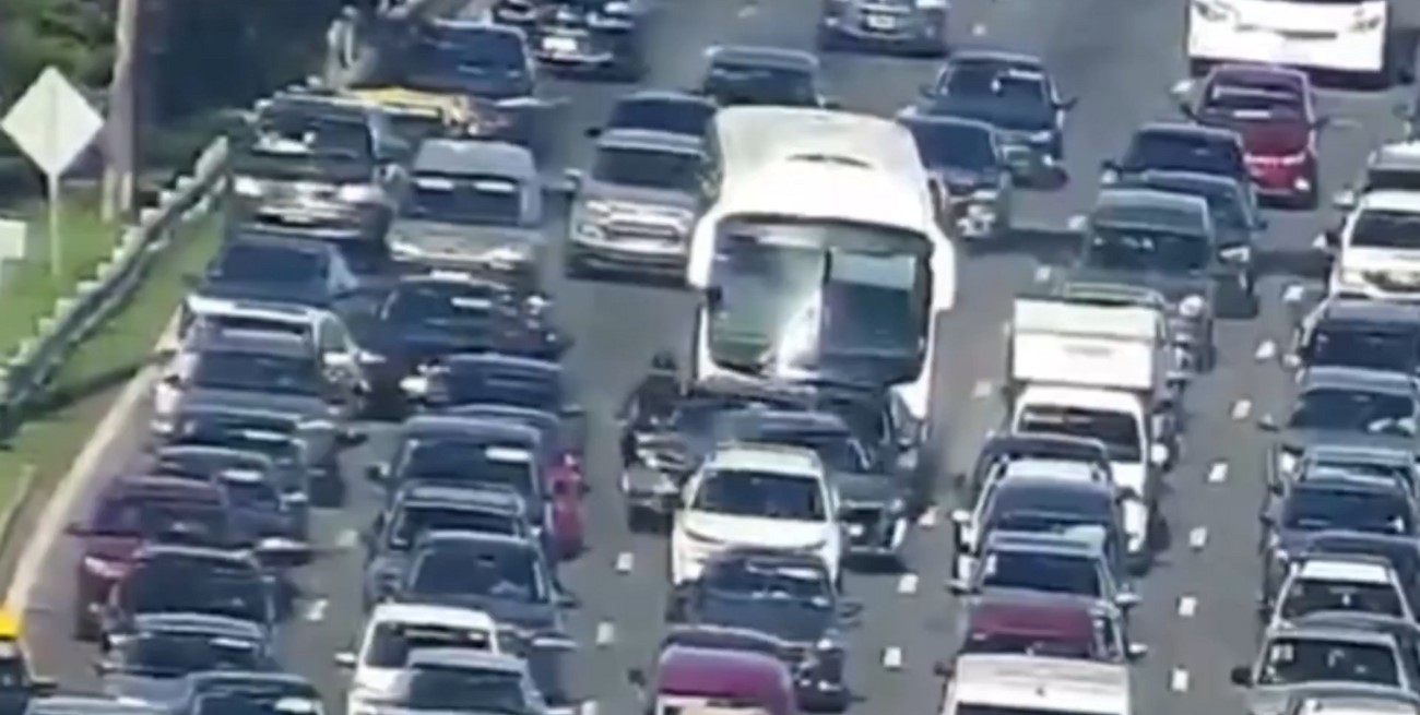 Así fue el impactante accidente de tránsito múltiple en la General Paz de Buenos Aires