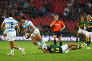 Santiago Carreras, confirmado como apertura titular para enfrentar a Sudáfrica. Foto: Reuters