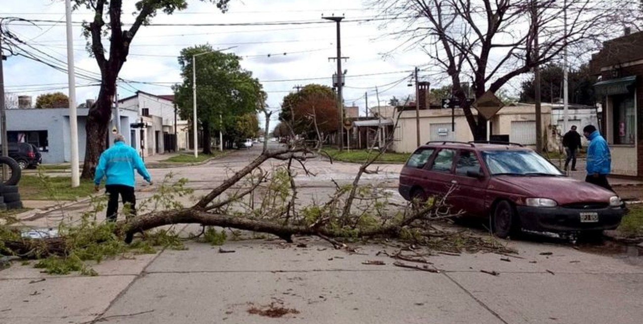 El Gobierno de Venado Tuerto coordina trabajos por los fuertes vientos

