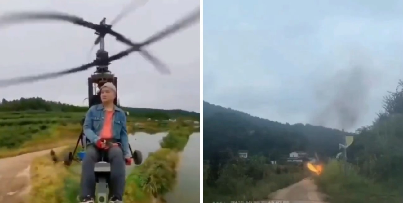 Un influencer falleció al estrellarse con su helicóptero ultraligero durante una transmisión en vivo