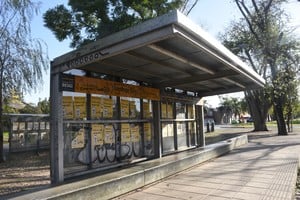 Una de las ocho garitas, totalmente descuidada. Crédito: Archivo Mauricio Garín