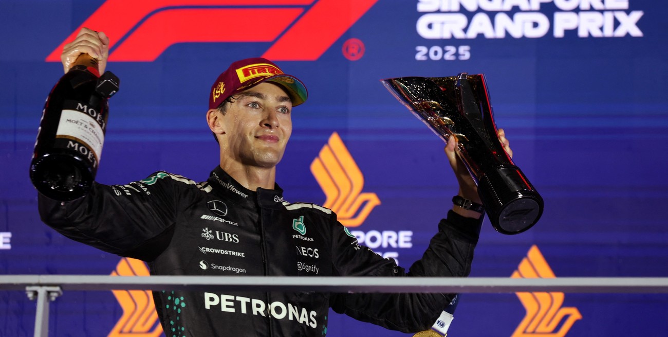 GP de Singapur: Russell ganó, McLaren gritó campeón y Colapinto sufrió con su Alpine