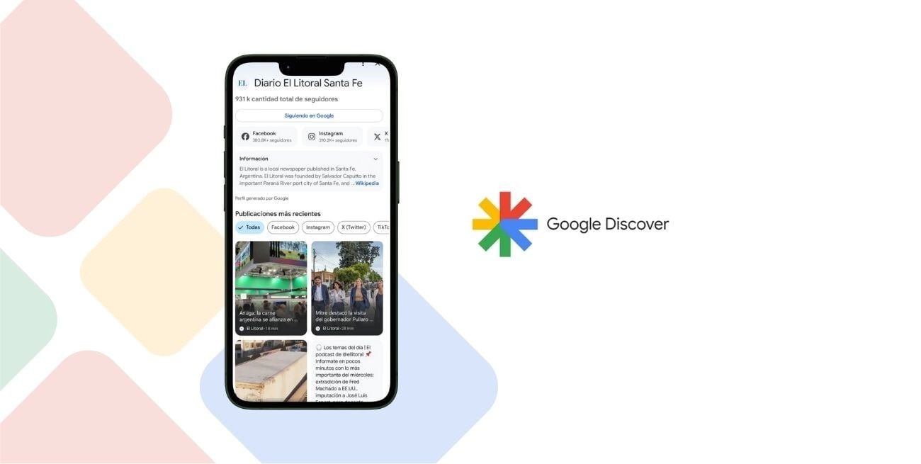 Cómo seguir a El Litoral en Google Discover y recibir noticias al instante
