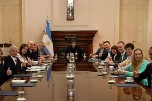 Milei encabezó la reunión de Gabinete para definir los pasos políticos tras el fallo. Foto: Archivo