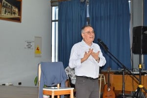 Roberto Almada brindó tres charlas en el Sindicato de la Carne de Rafaela.