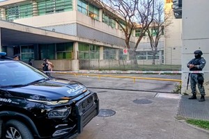 El hospital Heca de Rosario, epicentro del ataque a tiros el pasado jueves.. Foto: Marcelo Manera
