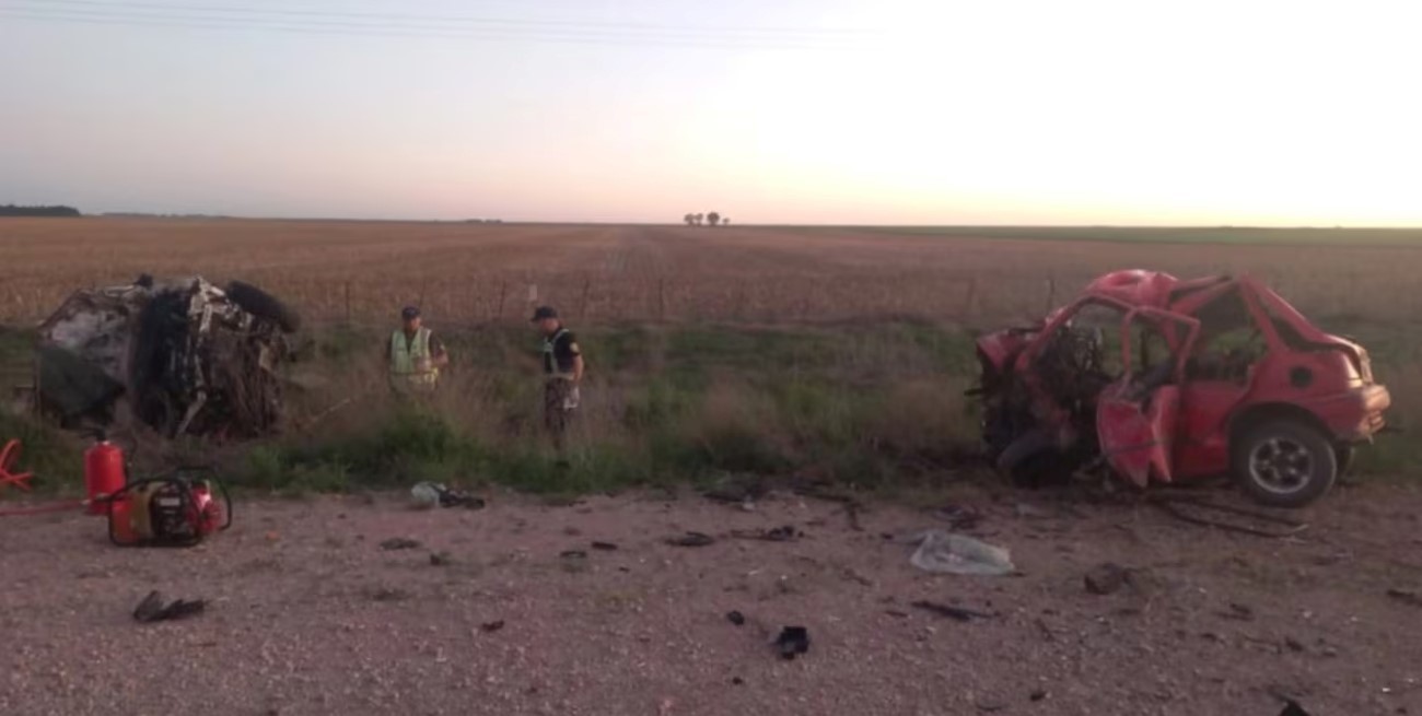 Choque frontal en Ruta 18 en La Pampa: deja dos muertos y dos heridos