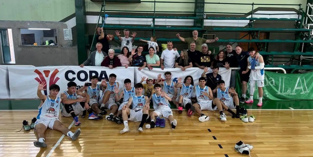 San Martín de Marcos Juárez se hizo fuerte en San Vicente y es finalista de la Copa Santa Fe de Básquet en U17
