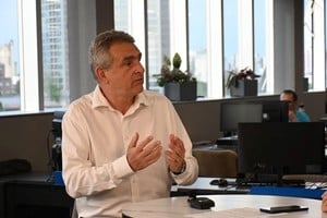 Agustín Rossi aseguró que las elecciones del domingo definirán el rumbo político del país. Foto: Flavio Raina