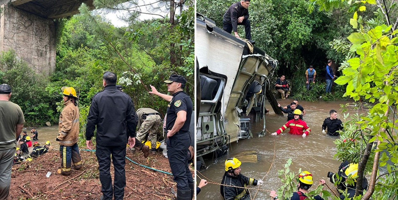 Son al menos 9 los muertos y 29 los heridos tras el vuelco de un colectivo en Misiones