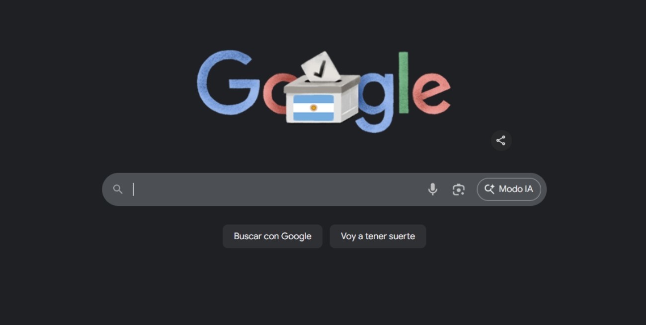 Google lanza doodle por las elecciones legislativas 2025 en Argentina