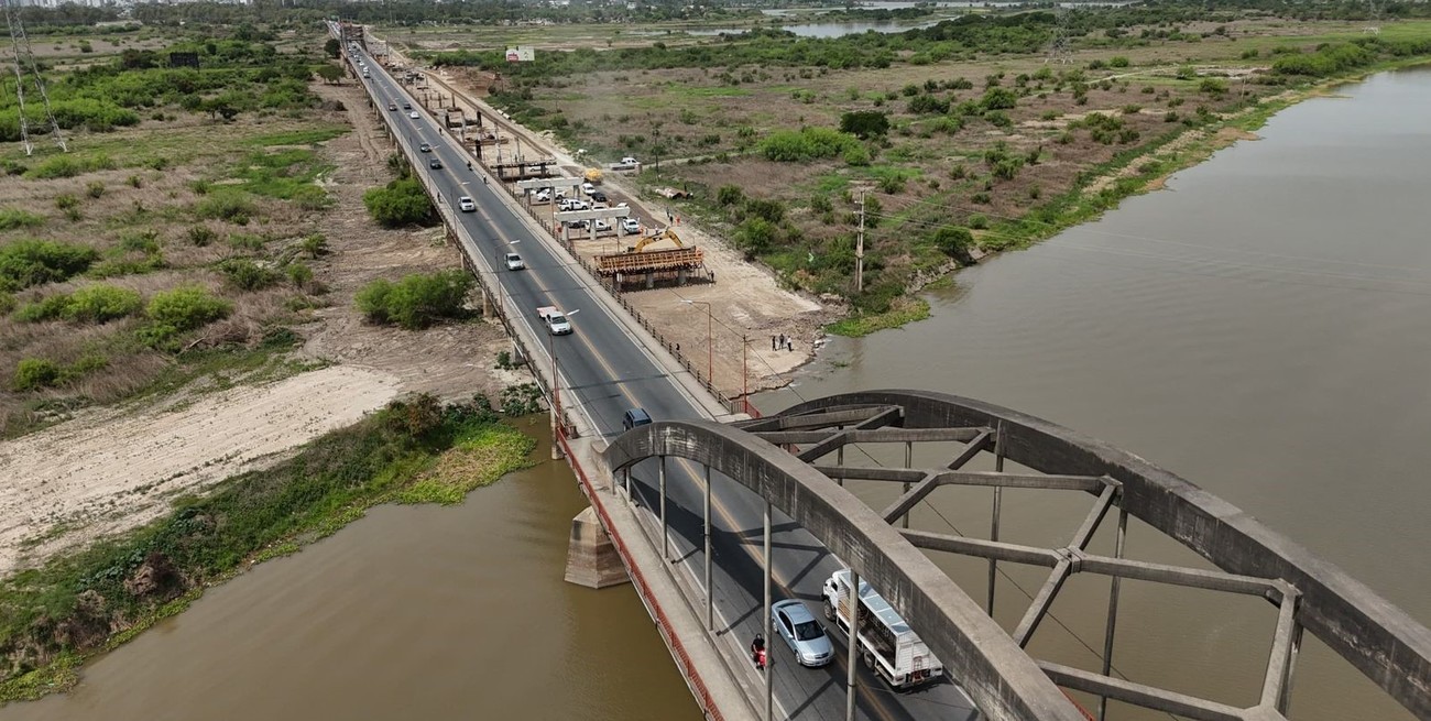Nuevo puente Carretero: cómo son los trabajos en el río Salado para levantar las columnas