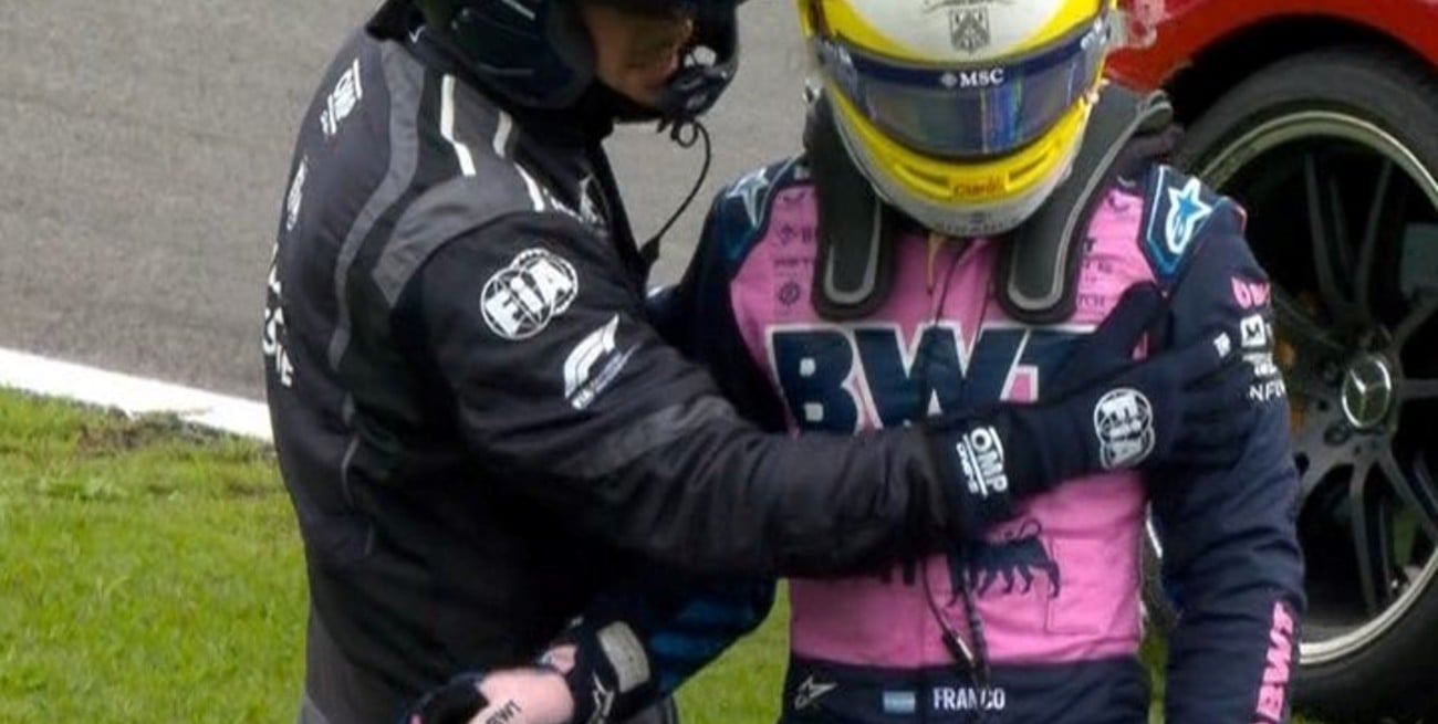 Así fue el accidente de Colapinto en el Sprint del GP de Brasil