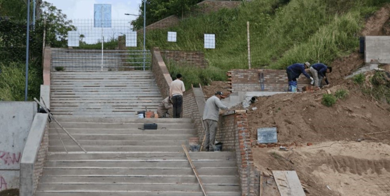 Continúan las obras para recuperar un espacio emblemático de San Lorenzo