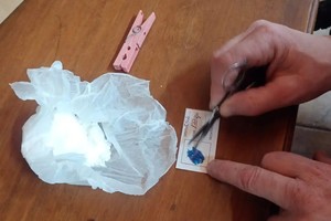 Parte de la droga incautada en el allanamiento.