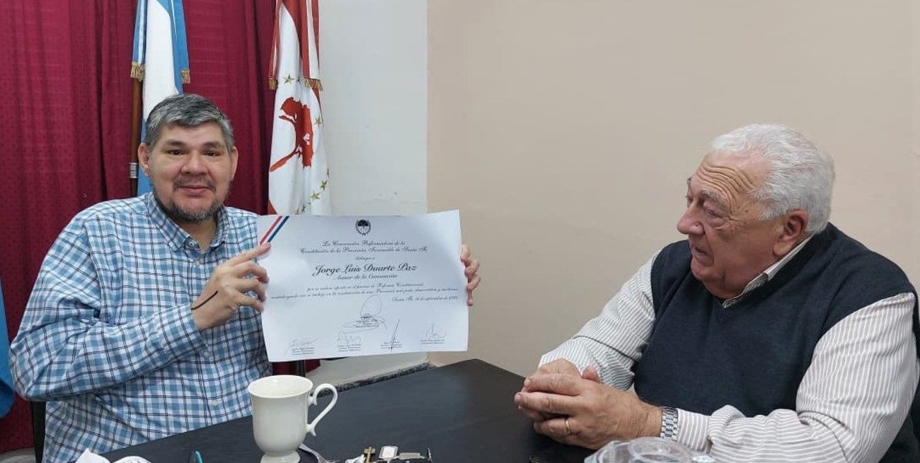 Sosa recibió al padre Pepi y destacó su rol en la Convención Reformadora