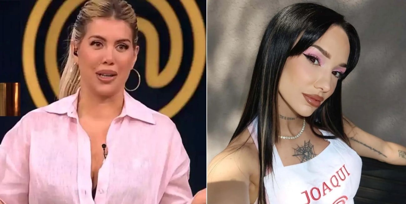 Se filtró el detrás de cámaras del cruce entre Wanda Nara y La Joaqui en MasterChef Celebrity