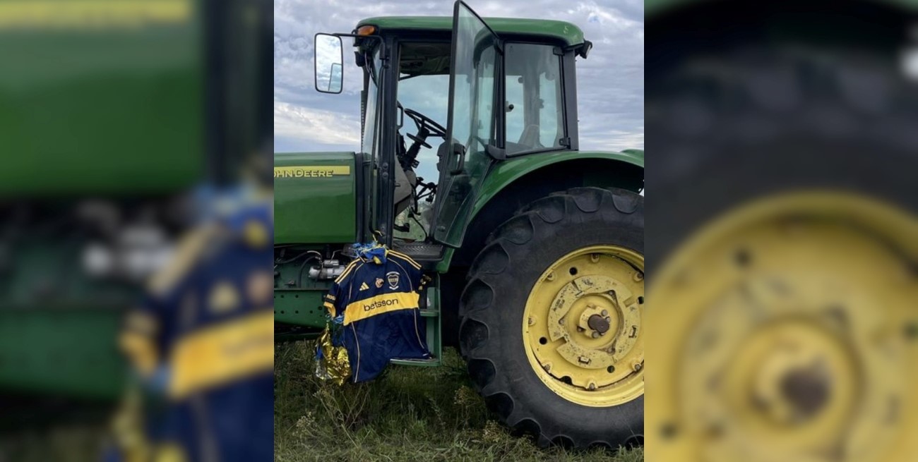 Un productor rural encontró la camiseta homenaje de Boca a Russo