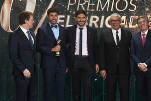 Nahuel Caputto, Aby Arditti, Maximiliano Pullaro, Daniel Arditti y Nicolás Cabó.