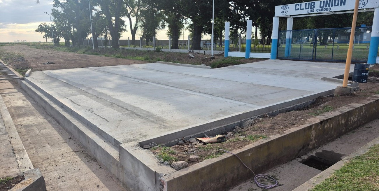 Los Cardos: la obra de desagües de calle San Martín entra en su tramo final