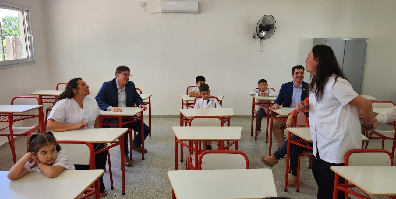 Avances en infraestructura escolar en Humberto Primo y Rafaela