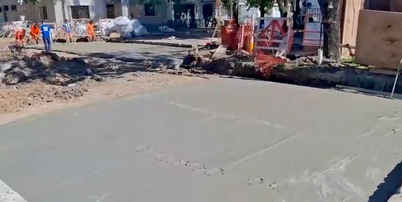 Histórico hundimiento de Roque Sáenz Peña y Crespo: la reparación culminará a fin de mes