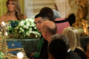 Ronaldo este martes durante la cena en la Casa Blanca. Reuters.