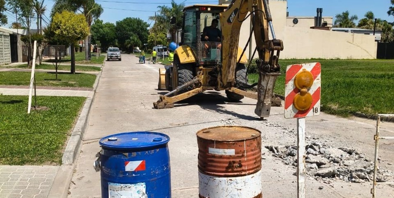 Aguas Santafesinas inició una obra clave de recambio cloacal en Gálvez