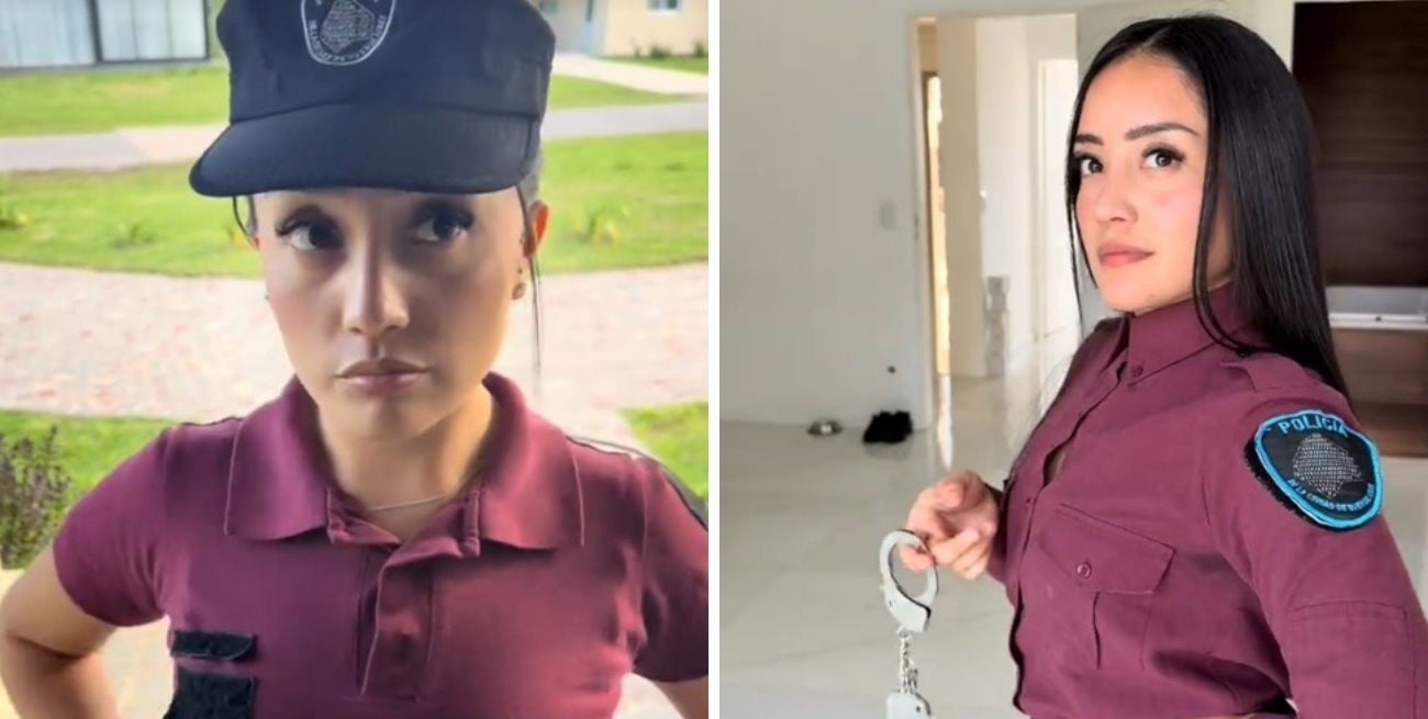 Escándalo en la fuerza: una policía fue suspendida por su conducta "indecorosa"en TikTok